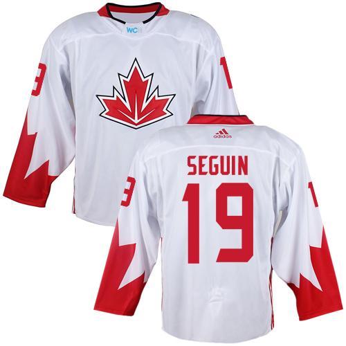 Team CA. #19 Tyler Seguin White 2016 World Cup Stitched NHL Jersey