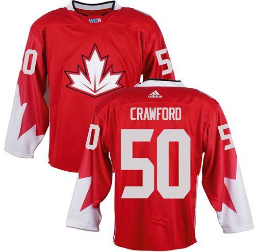 Team CA. #50 Corey Crawford Red 2016 World Cup Stitched NHL Jersey Team CA. #50 Corey Crawford Red 2016 World Cup Stitched NHL Jersey