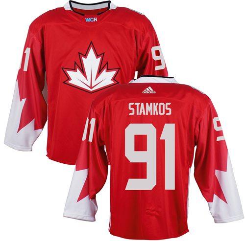 Team CA. #91 Steven Stamkos Red 2016 World Cup Stitched NHL Jersey Team CA. #91 Steven Stamkos Red 2016 World Cup Stitched NHL Jersey