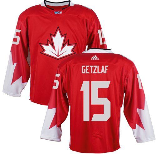 Team Canada #15 Ryan Getzlaf Red 2016 World Cup Stitched Youth NHL Jersey