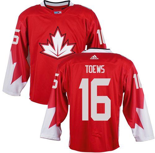 Team Canada #16 Jonathan Toews Red 2016 World Cup Stitched Youth NHL Jersey