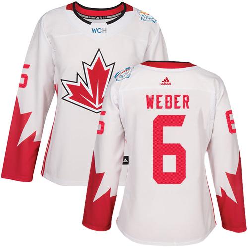 Team Canada #6 Shea Weber White 2016 World Cup Women's Stitched NHL Jersey Team Canada #6 Shea Weber White 2016 World Cup Women's Stitched NHL Jersey