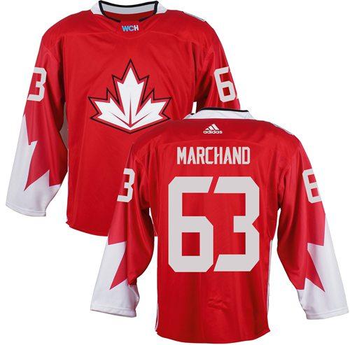 Team Canada #63 Brad Marchand Red 2016 World Cup Stitched Youth NHL Jersey