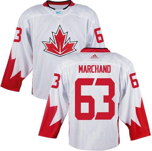 Team Canada #63 Brad Marchand White 2016 World Cup Stitched Youth NHL Jersey