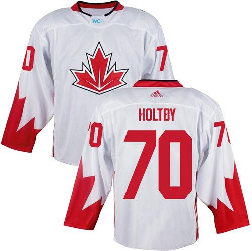 Team Canada #70 Braden Holtby White 2016 World Cup Stitched Youth NHL Jersey