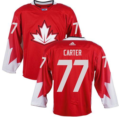 Team Canada #77 Jeff Carter Red 2016 World Cup Stitched Youth NHL Jersey