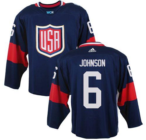 Team USA #6 Erik Johnson Navy Blue 2016 World Cup Stitched Youth NHL Jersey Team USA #6 Erik Johnson Navy Blue 2016 World Cup Stitched Youth NHL Jersey