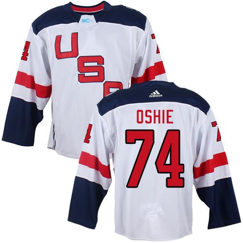 Team USA #74 T. J. Oshie White 2016 World Cup Stitched Youth NHL Jersey Team USA #74 T. J. Oshie White 2016 World Cup Stitched Youth NHL Jersey
