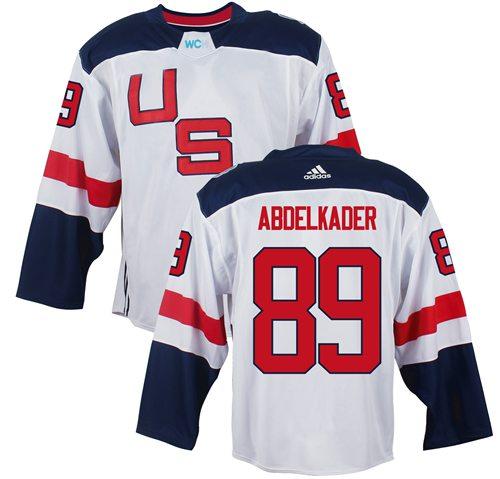 Team USA #89 Justin Abdelkader White 2016 World Cup Stitched NHL Jersey Team USA #89 Justin Abdelkader White 2016 World Cup Stitched NHL Jersey