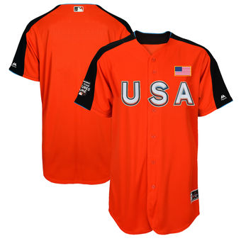 Team USA Majestic 2017 MLB All-Star Futures Game Authentic On-Field Jersey - Orange