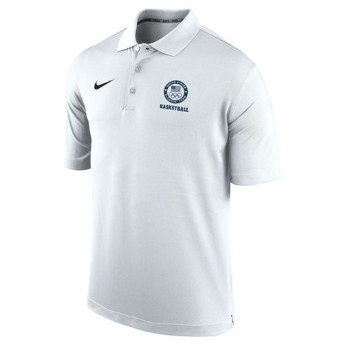 Team USA Nike Basketball Varsity Performance Polo White Team USA Nike Basketball Varsity Performance Polo White