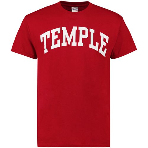 Temple Owls New Agenda Arch T-Shirt Cardinal