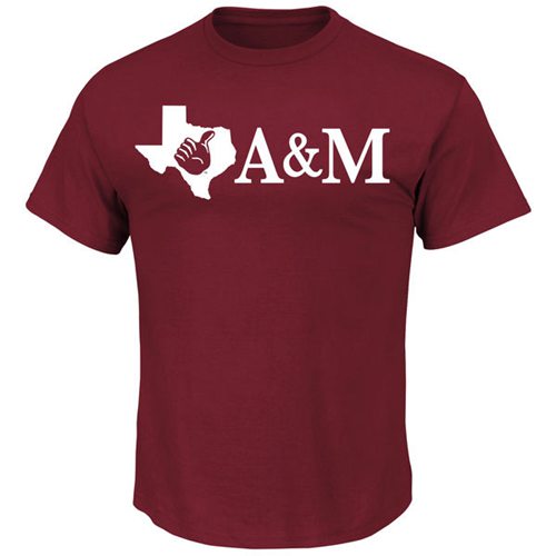 Texas A&M Aggies Majestic Local T-Shirt Maroon