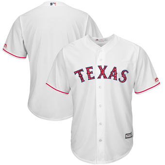 Texas Rangers Majestic 2017 Stars & Stripes Cool Base Team Jersey - White