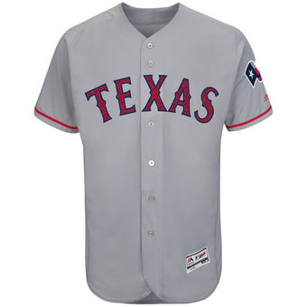 Texas Rangers Majestic Fashion Stars & Stripes FlexBase Jersey - Gray