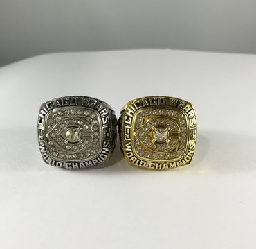The NFL championship ring, suit the Chicago cubs