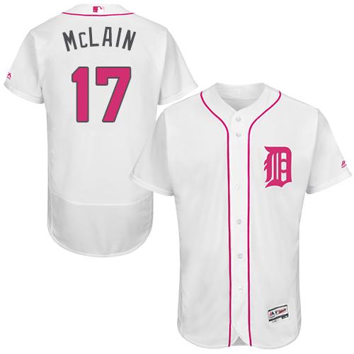 Tigers #17 Denny McLain White Flexbase Authentic Collection 2016 Mother's Day Stitched MLB Jersey Tigers #17 Denny McLain White Flexbase Authentic Collection 2016 Mother's Day Stitched MLB Jersey