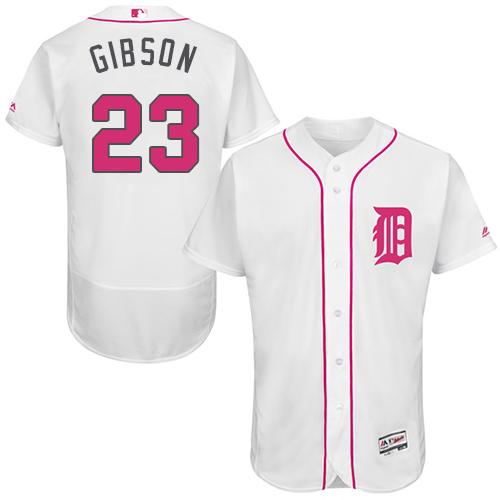 Tigers #23 Kirk Gibson White Flexbase Authentic Collection 2016 Mother's Day Stitched MLB Jersey Tigers #23 Kirk Gibson White Flexbase Authentic Collection 2016 Mother's Day Stitched MLB Jersey