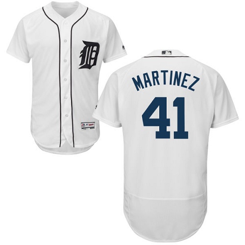 Tigers #41 Victor Martinez White Flexbase Authentic Collection Stitched MLB Jersey Tigers #41 Victor Martinez White Flexbase Authentic Collection Stitched MLB Jersey