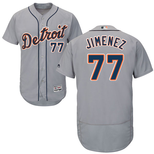 Tigers #77 Joe Jimenez Grey Flexbase Authentic Collection Stitched Baseball Jersey Tigers #77 Joe Jimenez Grey Flexbase Authentic Collection Stitched Baseball Jersey