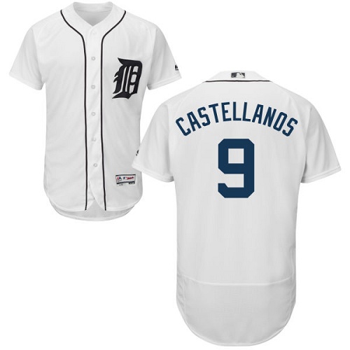Tigers #9 Nick Castellanos White Flexbase Authentic Collection Stitched MLB Jersey Tigers #9 Nick Castellanos White Flexbase Authentic Collection Stitched MLB Jersey