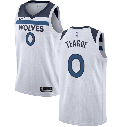 Timberwolves #0 Jeff Teague White Women's Basketball Swingman Association Edition Jersey