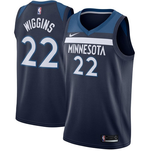 Timberwolves #22 Andrew Wiggins Navy Blue Women's Basketball Swingman Icon Edition Jersey