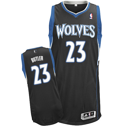 Timberwolves #23 Jimmy Butler Black Alternate Stitched NBA Jersey