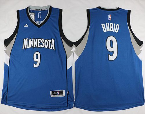 Timberwolves #9 Ricky Rubio Revolution 30 Blue Stitched NBA Jersey Timberwolves #9 Ricky Rubio Revolution 30 Blue Stitched NBA Jersey