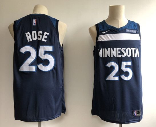 Timberwolves 25 Derrick Rose Navy Nike Swingman Jersey Timberwolves 25 Derrick Rose Navy Nike Swingman Jersey