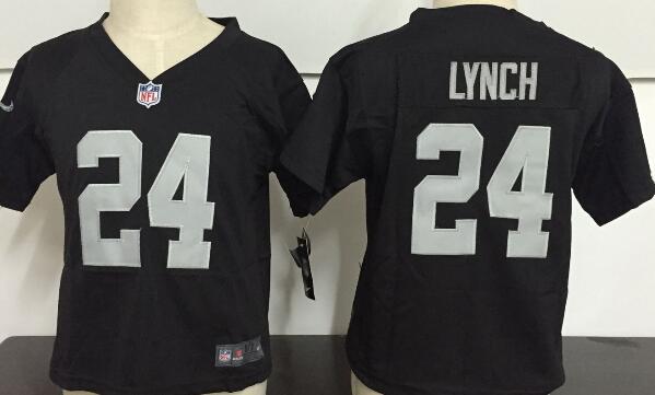 Toddler Nike Raiders #4 Marshawn Lynch Black Team Color Stitched NFL Elite Jersey