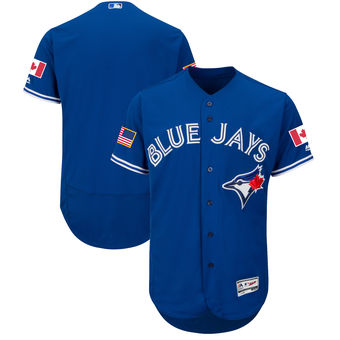 Toronto Blue Jays Majestic 2017 Stars & Stripes Authentic Collection FlexBase Team Jersey - Royal