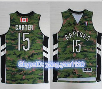 Toronto Raptors #15 Vince Carter Camo Pride Stitched NBA Jersey
