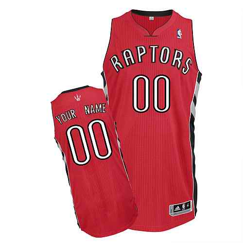 Toronto Raptors Custom Red Road Jersey