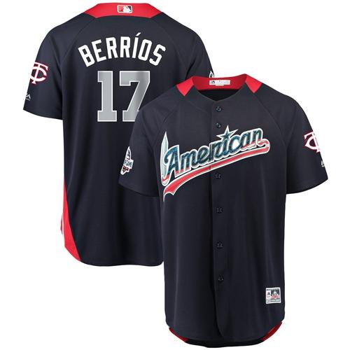 Twins #17 Jose Berrios Navy Blue 2018 All-Star American League Stitched Baseball Jersey Twins #17 Jose Berrios Navy Blue 2018 All-Star American League Stitched Baseball Jersey