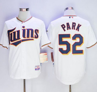 Twins #52 Byung-Ho Park White Home Cool Base Stitched MLB Jersey Twins #52 Byung-Ho Park White Home Cool Base Stitched MLB Jersey
