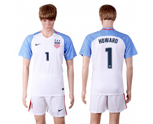 USA #1 Howard Home(Three Star) Soccer Country Jersey USA #1 Howard Home(Three Star) Soccer Country Jersey