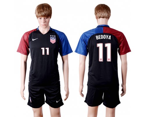 USA #11 Bedoya Away(Three Star) Soccer Country Jersey USA #11 Bedoya Away(Three Star) Soccer Country Jersey