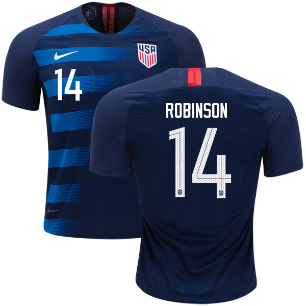 USA #14 Robinson Away Soccer Country Jersey USA #14 Robinson Away Soccer Country Jersey