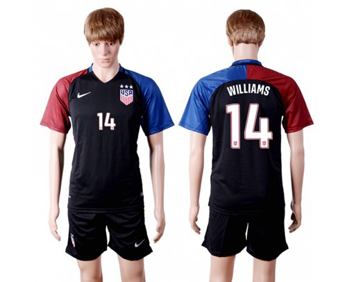 USA #14 Williams Away(Three Star) Soccer Country Jersey USA #14 Williams Away(Three Star) Soccer Country Jersey