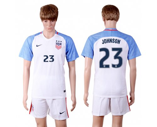 USA #23 Johnson Home(Three Star) Soccer Country Jersey USA #23 Johnson Home(Three Star) Soccer Country Jersey