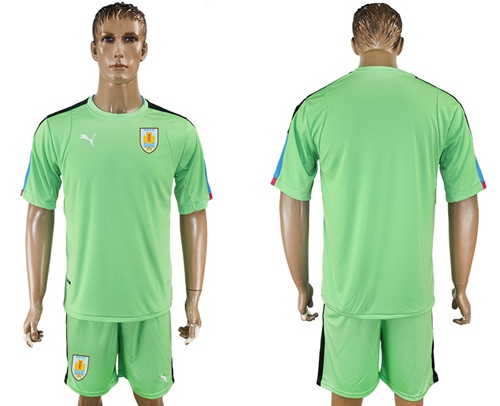Uruguay Blank Green Goalkeeper Soccer Country Jersey Uruguay Blank Green Goalkeeper Soccer Country Jersey