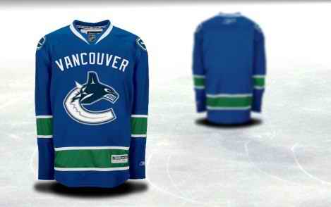 Vancouver Canucks Men Customized Blue Jersey