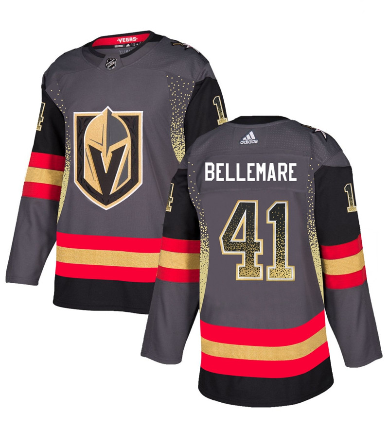Vegas Golden Knights 41 Pierre-Edouard Bellemare Gray Drift Fashion Jersey