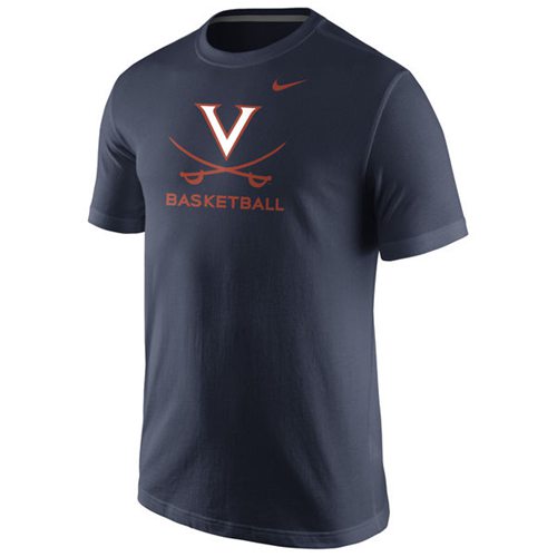 Virginia Cavaliers Nike University Basketball T-Shirt Navy