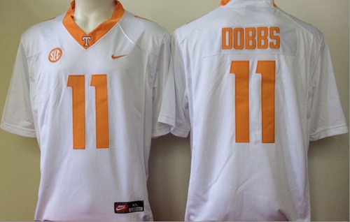 Vols #11 Joshua Dobbs White Stitched NCAA Jersey