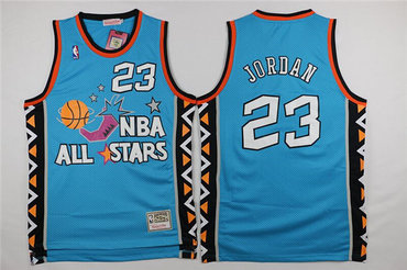 Chicago Bulls Mitchell and Ness #23 Michael Jordan Baby Blue 1996 All Star NBA Jersey