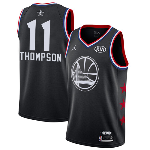 Warriors #11 Klay Thompson Black Youth Basketball Jordan Swingman 2019 All-Star Game Jersey