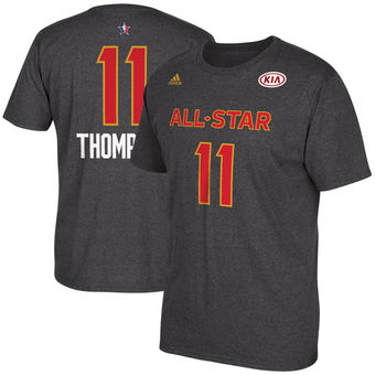 Warriors #11 Klay Thompson adidas 2017 NBA All-Star Game Name & Number T-Shirt - Charcoal