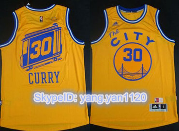 Warriors #30 Stephen Curry Gold Throwback The City Stitched NBA Jersey Warriors #30 Stephen Curry Gold Throwback The City Stitched NBA Jersey